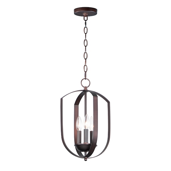 Maxim Lighting Provident 3-Light 10" Wide Oil Rubbed Bronze Chandelier 10033OI - main